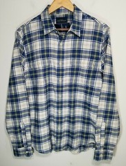 Lucky Brand Long Sleeve Button Front Pockets Plaid Flannel Shirt Men’s Medium