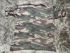 Imperial Shirt Mens XL Green Camo Pocket Hunting Military Camouflage Vintage