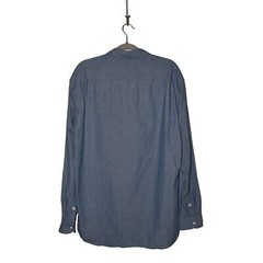 RYE 51 $228 Printed Long Sleeve Button Down Shirt Light Indigo Men’s XL