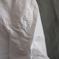 Free Assembly Men’s L White Solid Button-Up Shirt Long Sleeve Pockets