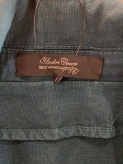 UNDERCOVER Mixed Material Docking Dual Jacket 3 Cotton GRN G1301