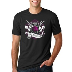 RPG Class Crest Bard – Tabletop Games d20 Premium Cotton T Shirt – Black