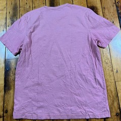 Faherty Men’s Medium Sunwashed Tee Shirt Salmon Faded Minimalist