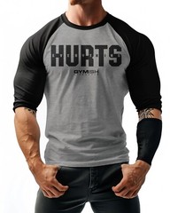 05- RAGLAN Everything Hurts Workout Gym T-Shirt Funny Gym Shirt for Men