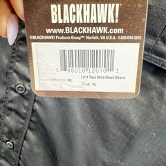 Blackhawk Warrior Wear Shirt Men Short Sleeve Tactical Utility Black XL NWT