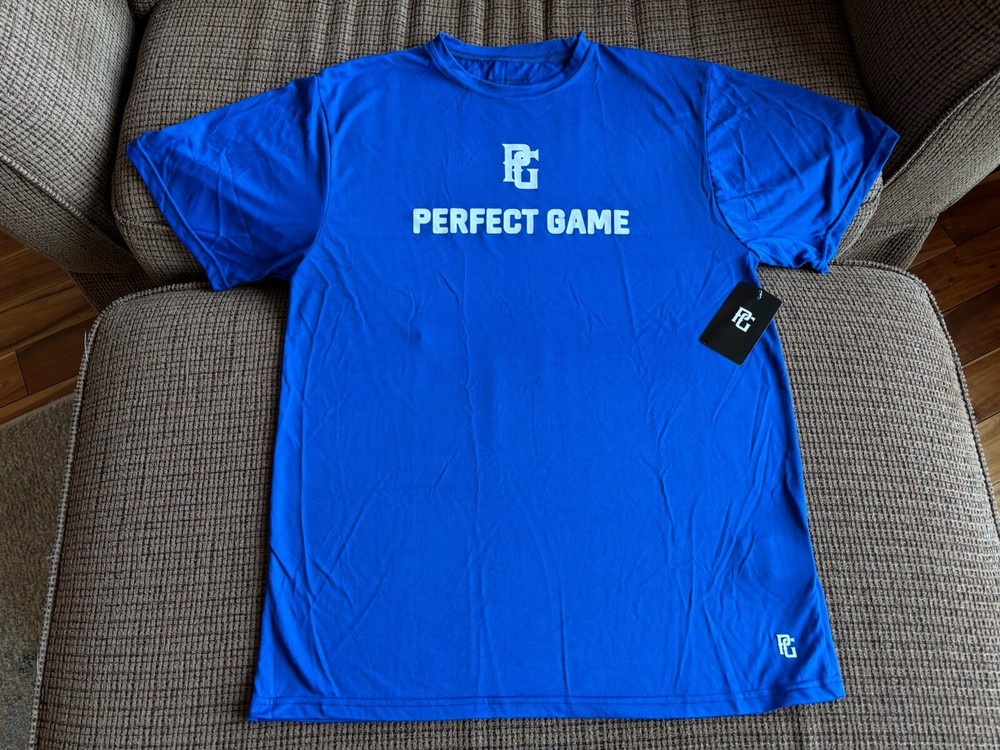Perfect Game USA Baseball Player Development S/S T-Shirt Blue 2XL – NWT!