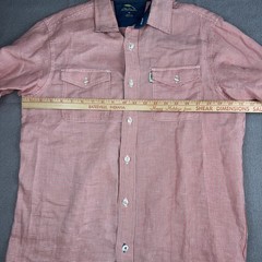 Bob Timberlake Medium Button Down Shirt Heavy Cotton Blend Casual Workwear