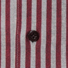 Emanuel Berg NWT Casual Button Down Shirt Size 41 16 M/L in Red & Gray Stripes