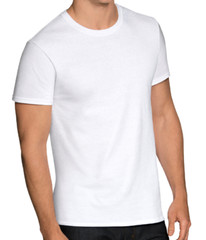 For Men 100% Cotton Thick Basic Tee Casual T-Shirt Crew Neck Black White S-XL