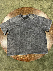 Stone Falcon Acid Wash Crew Neck Short Sleeve t-shirt sz L oversized heavyweight