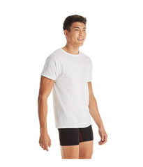 10 Pack Hanes Men’s White Crew T-Shirt Super Value Cotton Size S-3XL
