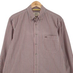 Camel Active Vintage Striped Button-Down Relaxed Fit Shirt Long Sleeve M