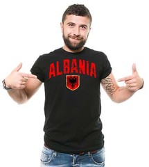 Mens Albania T-shirt Albania Flag Shirt Albania National Albania Patriotic Tee