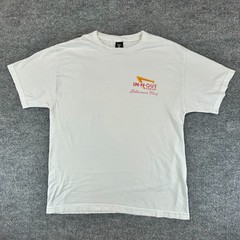 VTG In N Out Burger Shirt Mens L White Fishermans Wharf San Francisco Promo Y2K