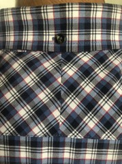 IZOD EUC Button-down Multicolor Long-sleeve Cotton/Poly Plaid Shirt Size M
