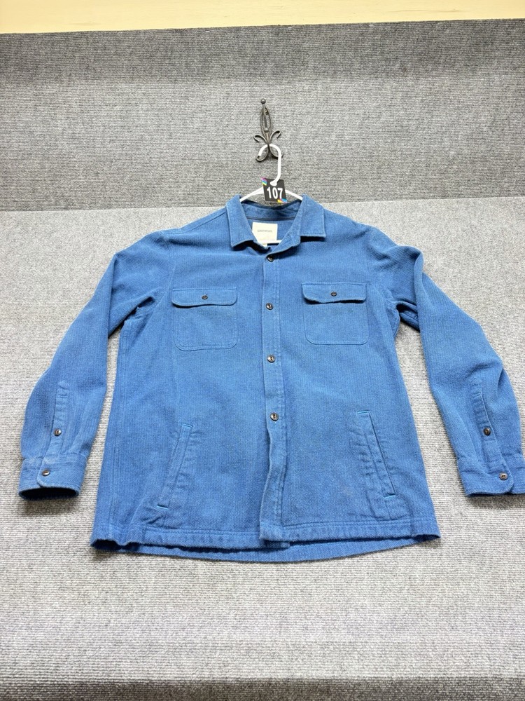 Goodthreads Button Down Shirt Men’s Size XLT Blue Long Sleeve Button Up