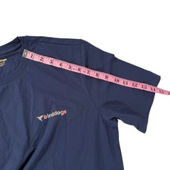 Birddogs Mens Large Navy Blue Graphic Logo Short Sleeve Stretch T-Shirt L
