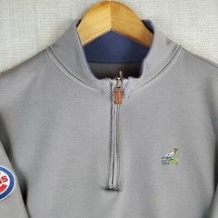 JOHNNIE-O x CHICAGO CUBS Size Small Men’s 1/4 Zip Cotton Sweatshirt Pullover