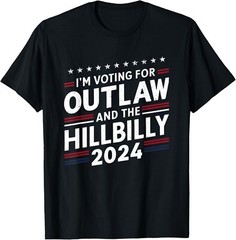 Trump Vance 2024 Donald Trump J.D. Vance Outlaw Hillbilly T-Shirt, Size M – 3XL