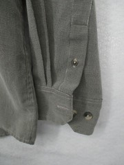 Bruno Men’s Shirt Medium Button Front Black Tan Houndstooth Peached Long Sleeve