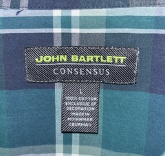 NWT John Bartlett Long Sleeve Button Down Shirt Plaid Men’s Size L NEW $49.50