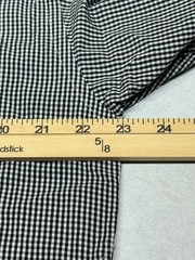 VTG Gitman Bros Black Mini Gingham Long Sleeve Shirt 100% Cotton Made in USA