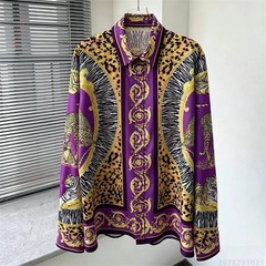 Button Down Shirt Men Casual Luxury Royal Shirt Men Fashion Digital Party Shirt