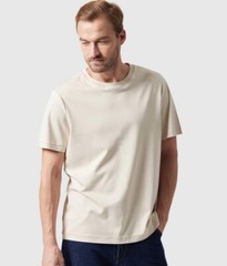 TexTale FRESH Stain-Repel Relaxed Tee Comfortable Stain-Resistant Fit Ivory S