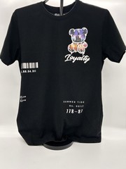 RGSTR Loyalty Graphic Tee Mens M Black Streetwear Bear Sunset Y2K T-Shirt