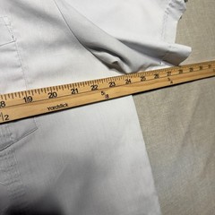 Haband Guayabera Shirt Mens Large Light Blue SS Embroidered 4 Pocket Cuban Style