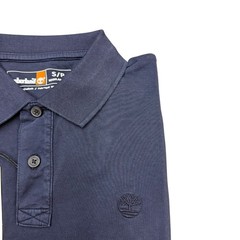 Timberland Men’s Solid Regular Fit Garment Washed Faded Vintage Look Polo Shirt