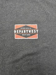 Departwest Shirt Mens XXL Charcoal Gray Graphic Tee Short Sleeve Buckle Outdoor