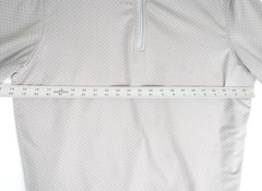 Peter Millar Perth 1/4 Zip Pullover Grey Mens M Performance Golf Ubiquity Logo