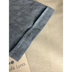 Cafe Luna Men’s Shirt Size XL Linen Blend Button Front Hawaiian Pockets Blue PA3