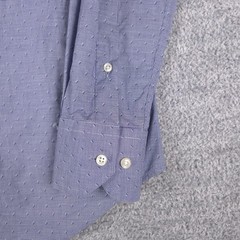 Armani Collezioni Shirt Mens 15 38 Blue Check Slim Fit Dress Long Sleeve Albania