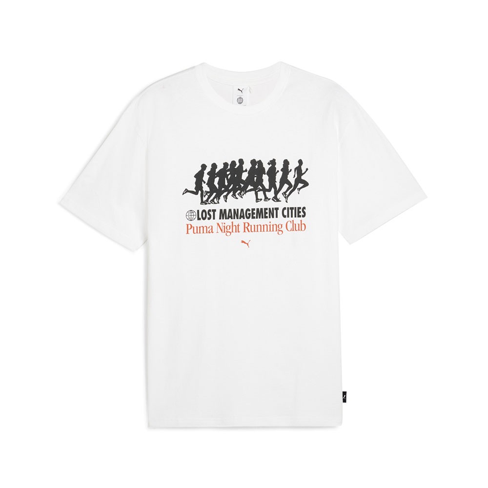 PUMA X Lost Management Cities Graphic Crew Neck Short Sleeve T-Shirt Mens Size
