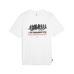 PUMA X Lost Management Cities Graphic Crew Neck Short Sleeve T-Shirt Mens Size