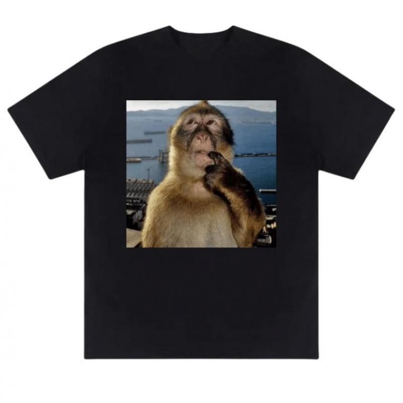 Monkey Thinking Meme Tshirt,Funny Meme Tshirt,Trending Tshirt,Full Size,Full Col