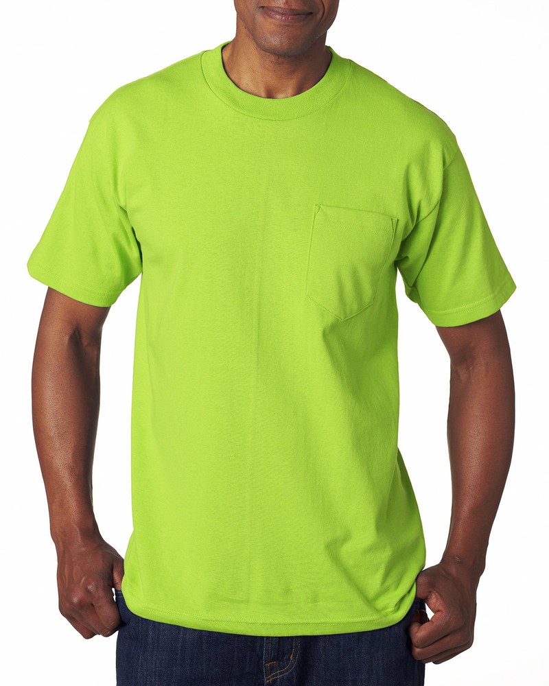 Bayside Adult 6.1 oz., 100% Cotton Pocket T-Shirt – BA7100