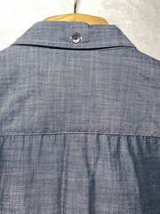 Marc Ecko Cut & Sew Deadly Threads Men Shirt Size XL Blue Short Sleeve Button Up