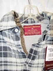 New Comfort Outfitter, Button Down, Lined, Warm Shirt/Jacket, Varied, XL