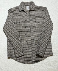Zara Houndtooth Regular Fit Long Sleeve Button Up Brown Size S RN77302