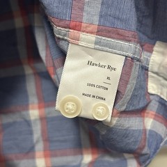 Hawker Rye Men’s Button-Down XL Multicolor Single Chest Pocket