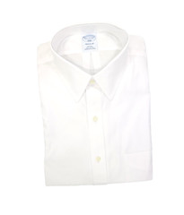 Brooks Brothers Regular Non-Iron All Cotton15.5-32/33 Forward Point Collar White
