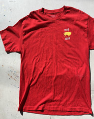 Men’s Pendleton T-Shirt Red Solid M Logo Iconic Outdoor PNW Classic Dad PAINT