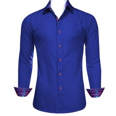 Men Paisley Satin Floral Print Casual Shirt Button Up Daily Tops Plus Size S-5XL
