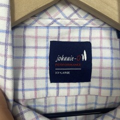 Johnnie-O Performance Button Down Shirt Paddock XXL Bamboo Blend Cooling Tech
