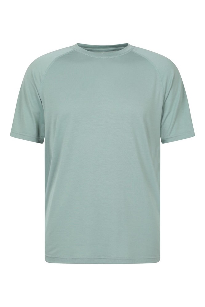 Mountain Warehouse Men’s Quick Dry Active T-Shirt Short Sleeve Light Khaki Tee