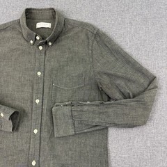 Everlane Gray Chambray Button Down Shirt Size Small Men’s 100% Cotton Slim Fit