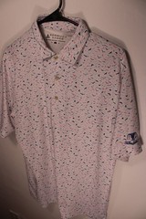 Bermuda Sands Golf Polo Men’s Medium Bird Print Short Sleeve Shirt